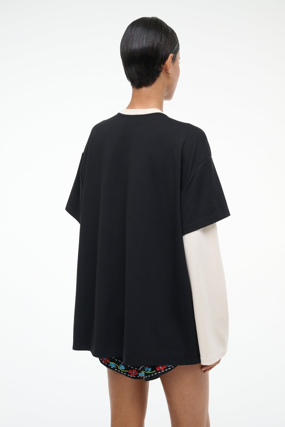 STAUD | William Tee Black/Ecru