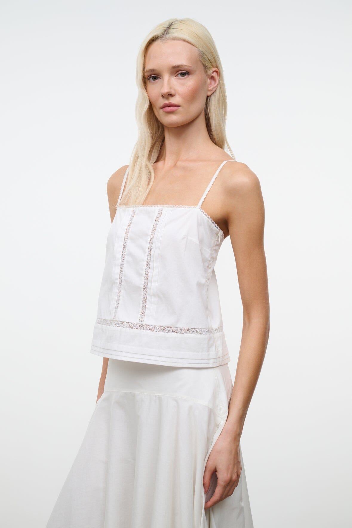 STAUD | Corinna Top Ivory