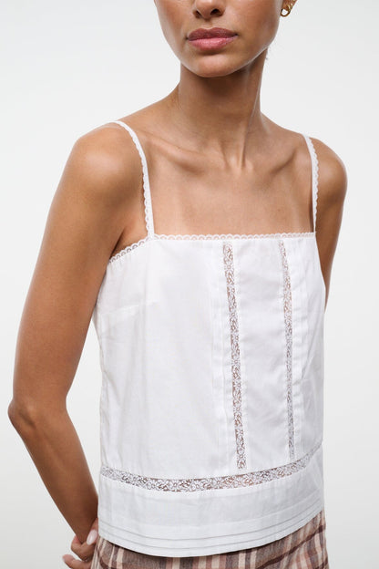 STAUD | Corinna Top Ivory