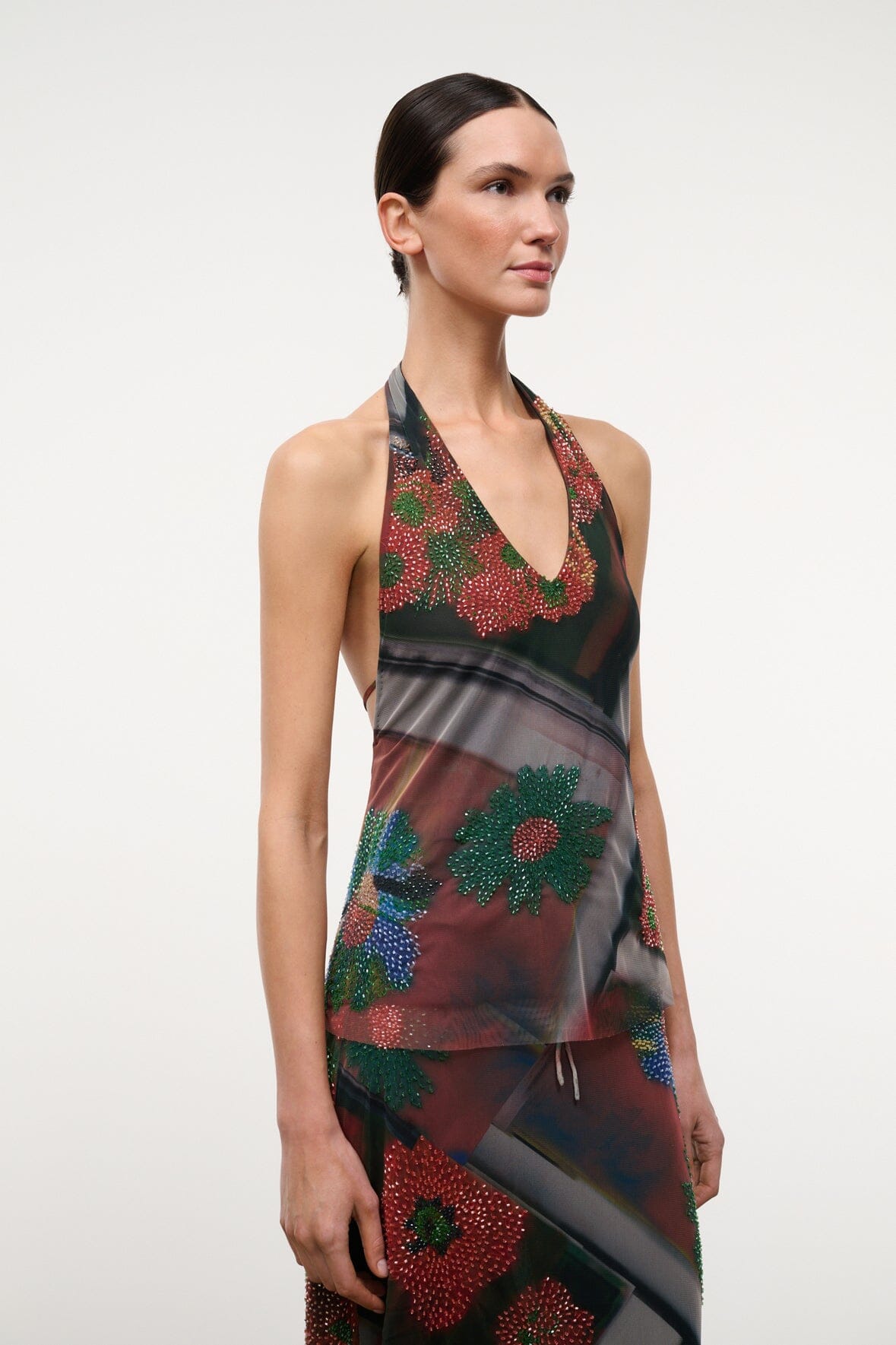 STAUD | Felice Top Superbloom Scarf