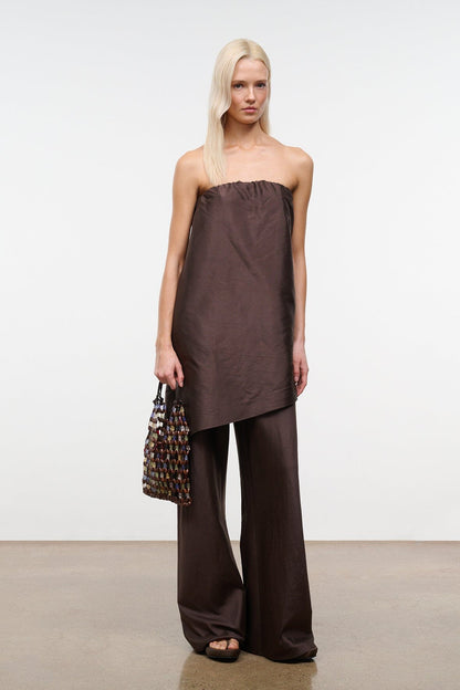STAUD | Georgia Silk Convertible Top Earth
