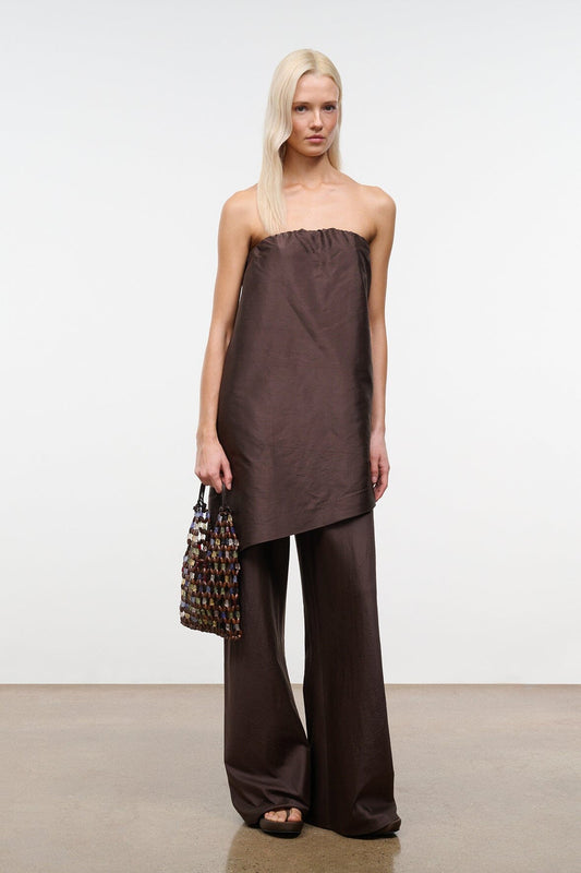 STAUD | Georgia Silk Convertible Top Earth