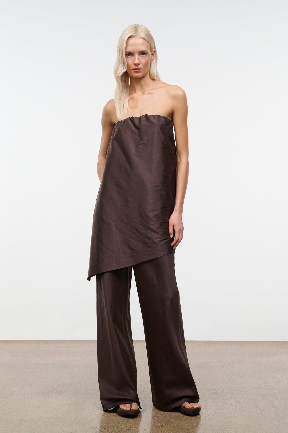 STAUD | Georgia Silk Convertible Top Earth