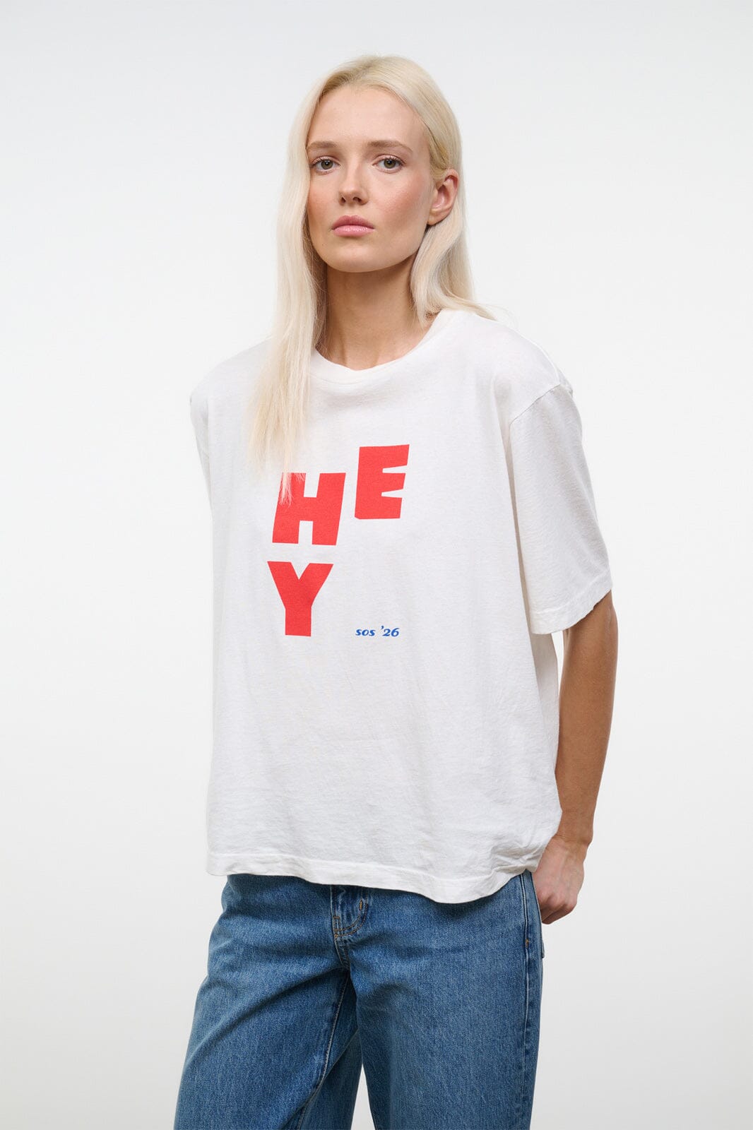 STAUD | Liam Relaxed Tee Hey