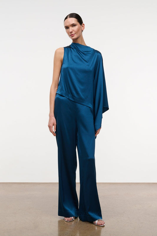 STAUD | Stroll Silk Pant Harbor