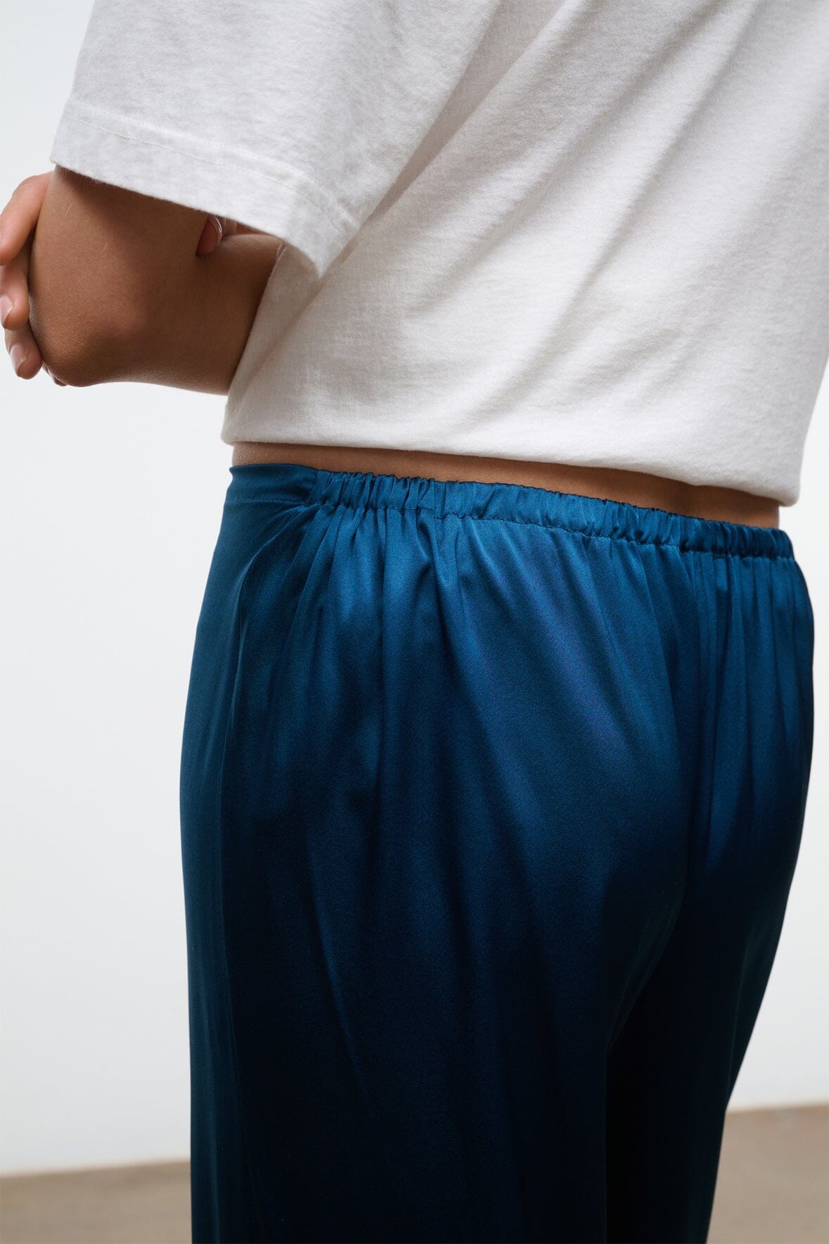 STAUD | Stroll Silk Pant Harbor