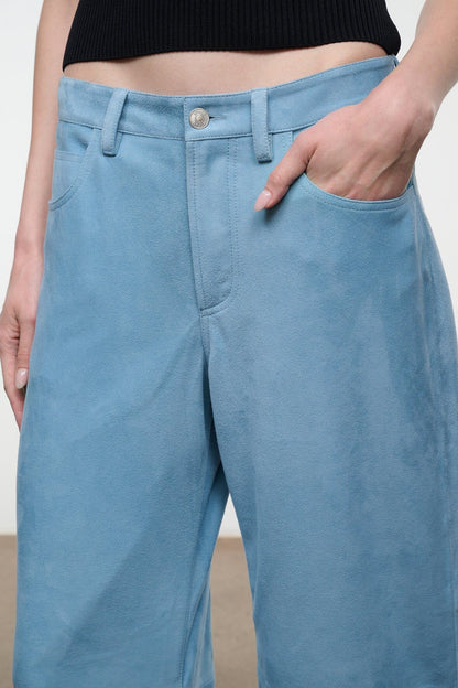 STAUD | Gus Suede Pant Sky