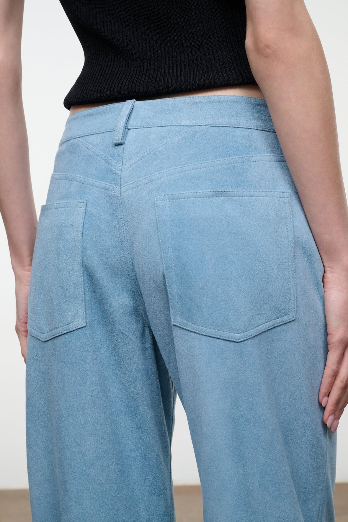 STAUD | Gus Suede Pant Sky