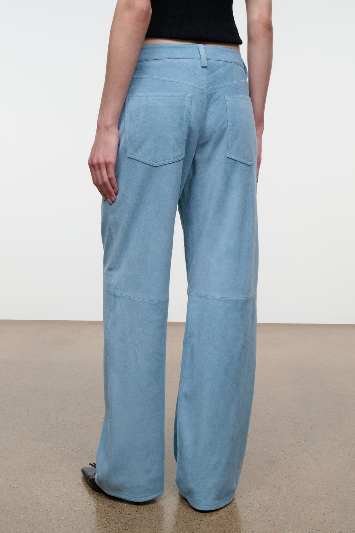 STAUD | Gus Suede Pant Sky