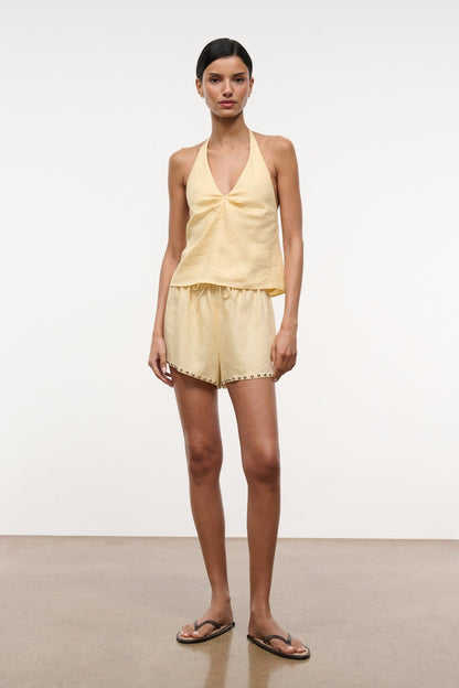 STAUD | Paddle Linen Short Butter Studs