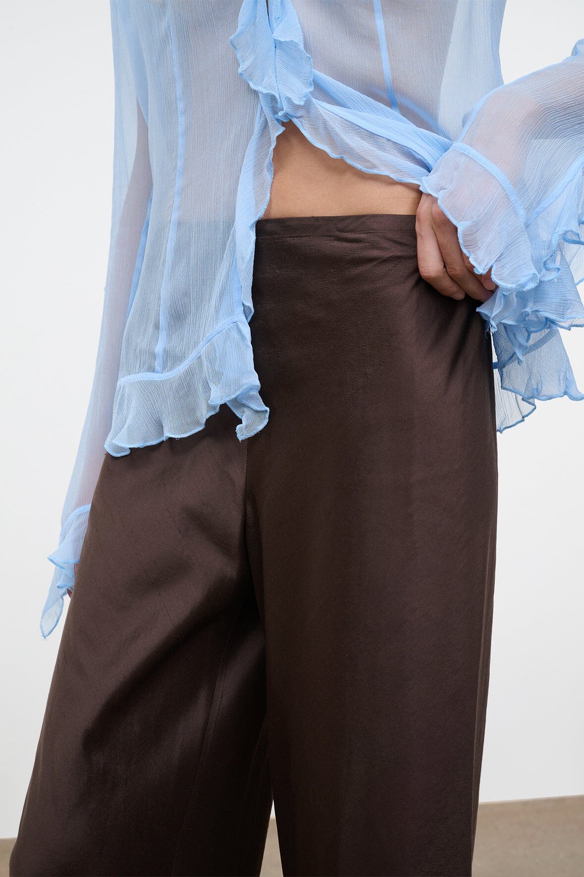 STAUD | Stroll Silk Pant Earth