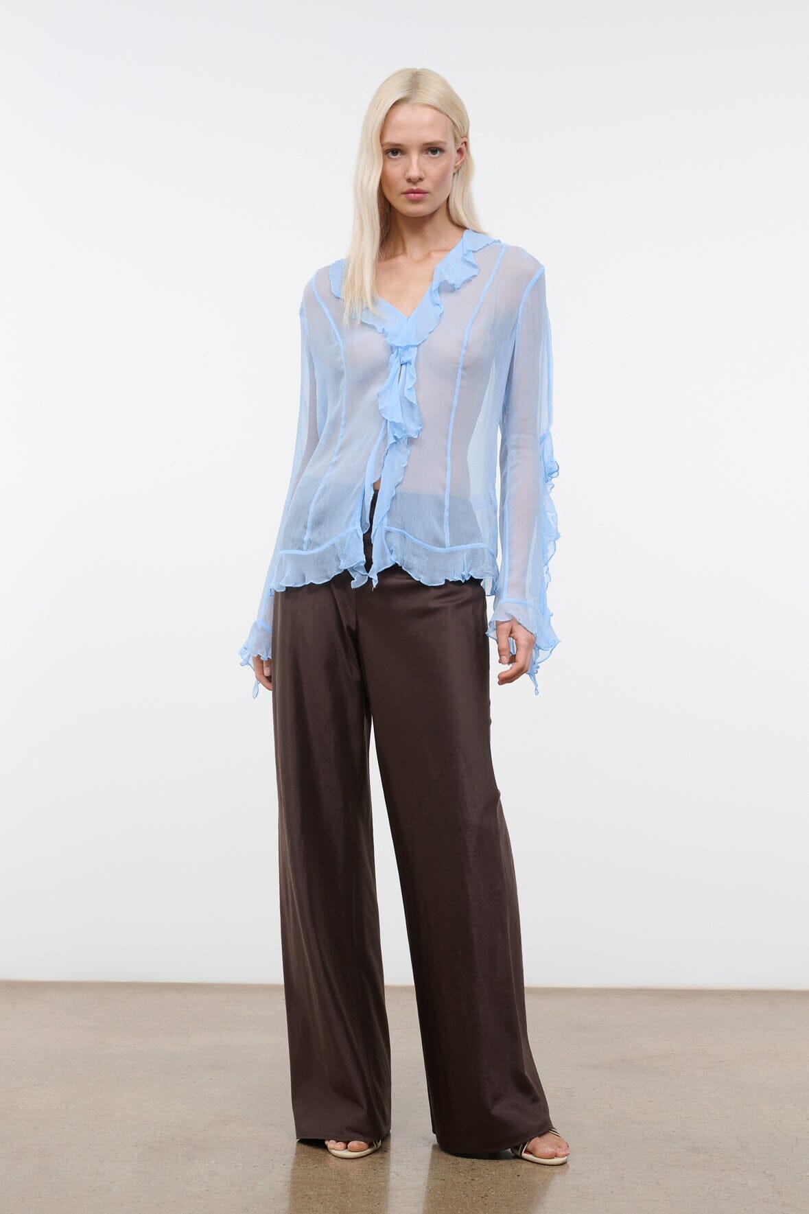 STAUD | Stroll Silk Pant Earth