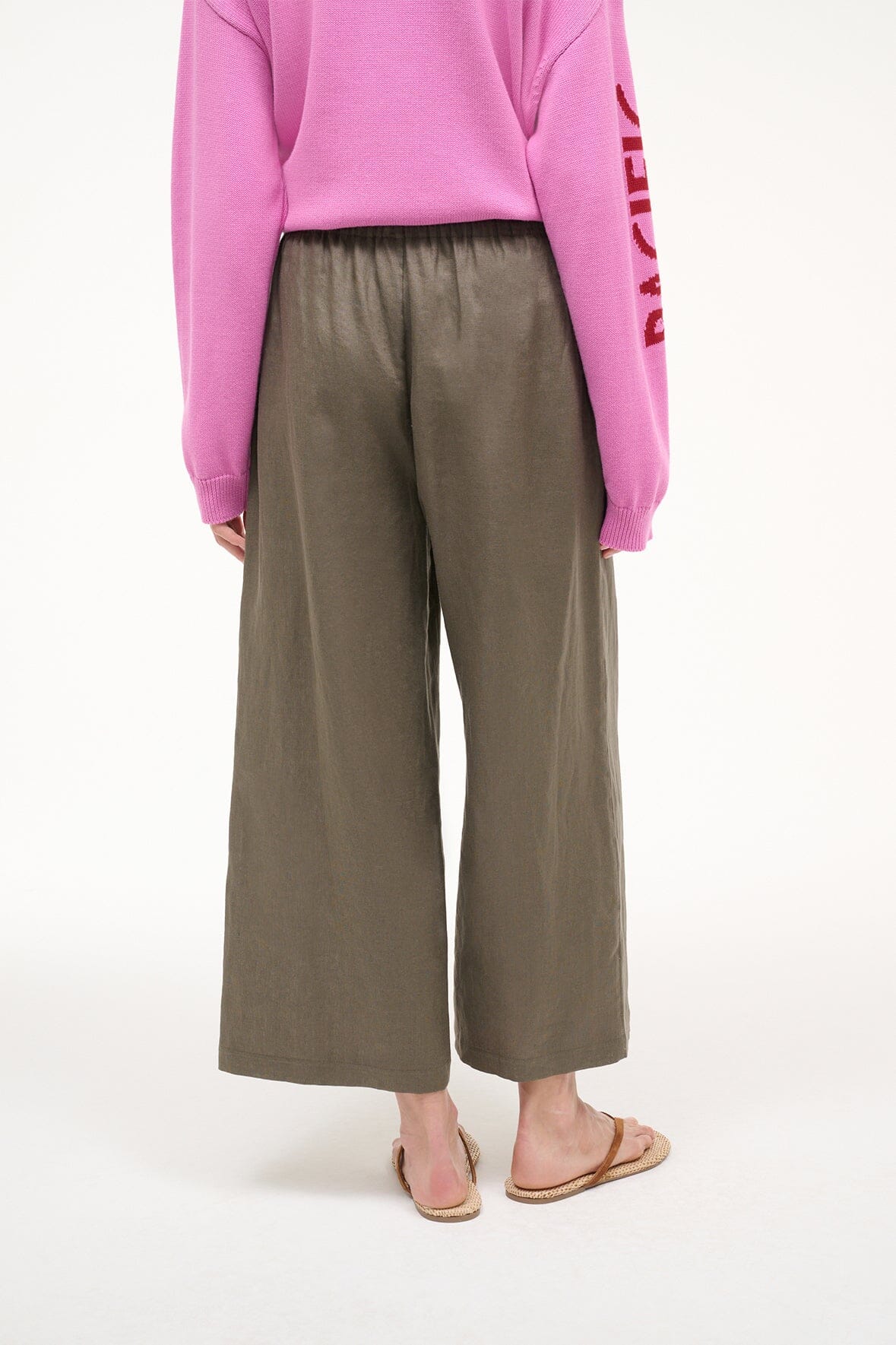 STAUD | Mateo Linen Pant Thyme