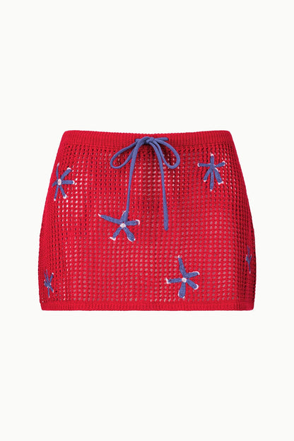 STAUD | Zya Mini Skirt Painted Foulard