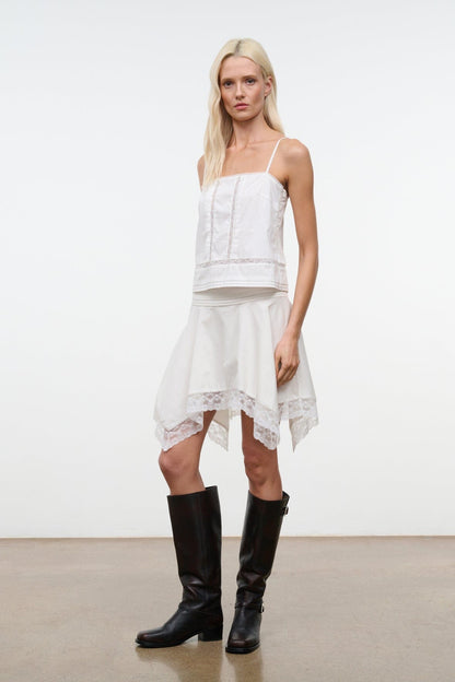 STAUD | Layla Skirt Ivory