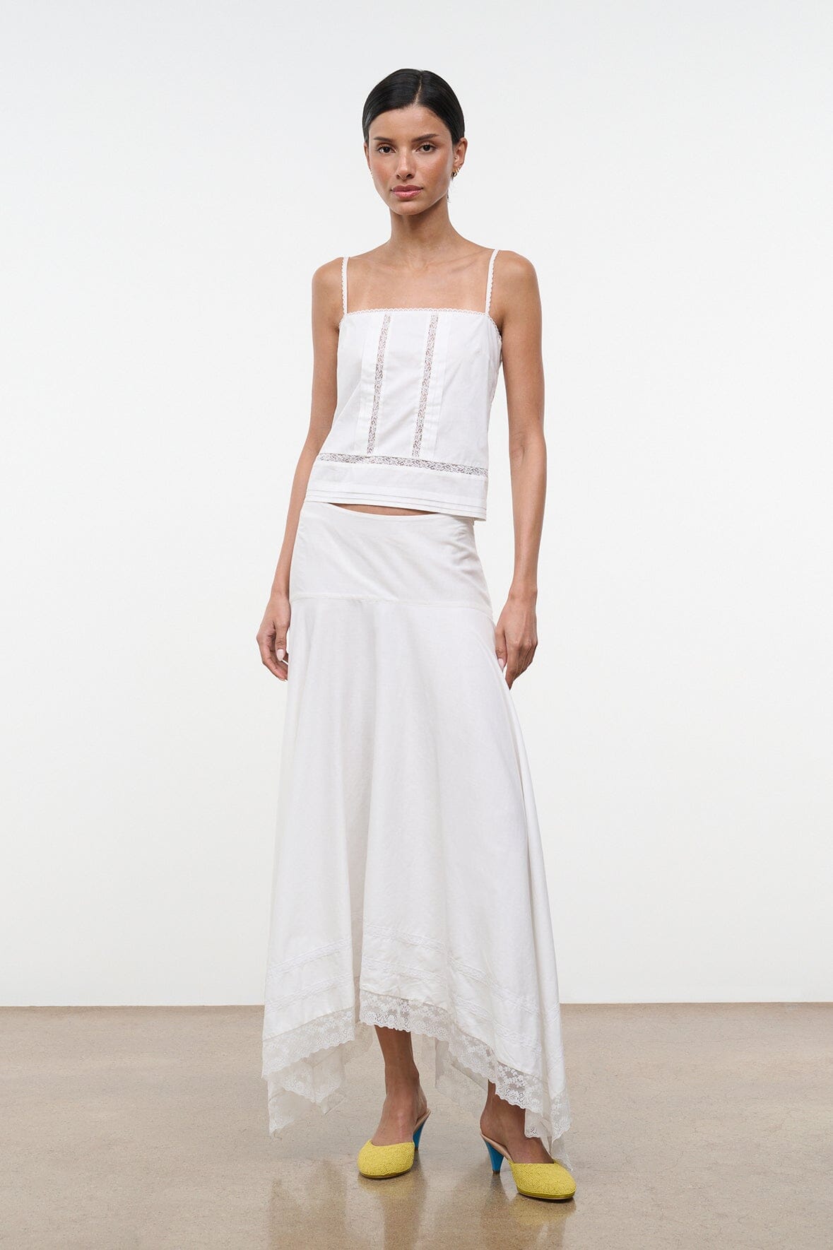 STAUD | Ainsley Skirt Ivory