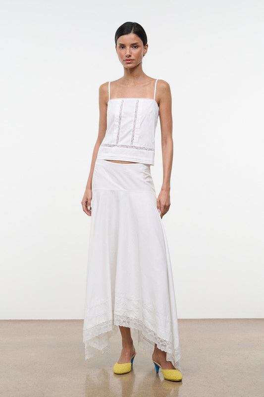 STAUD | Ainsley Skirt Ivory