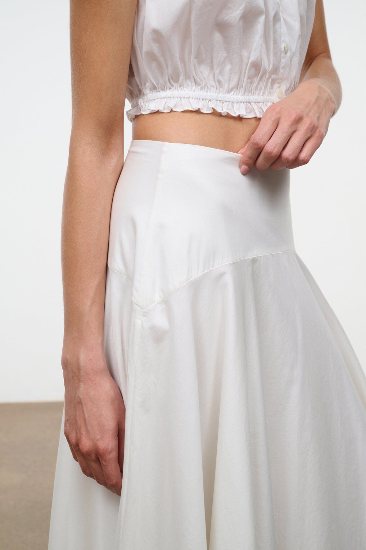 STAUD | Ainsley Skirt Ivory