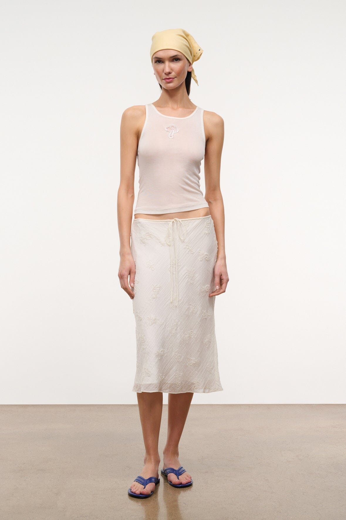 STAUD | Lucia Skirt White