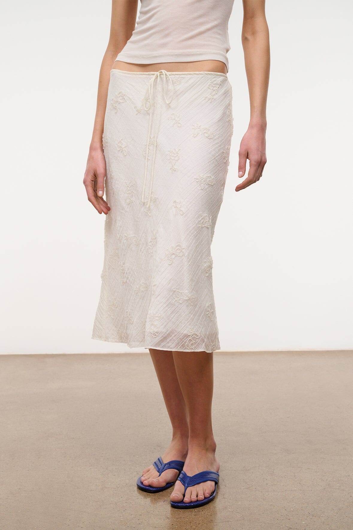 STAUD | Lucia Skirt White