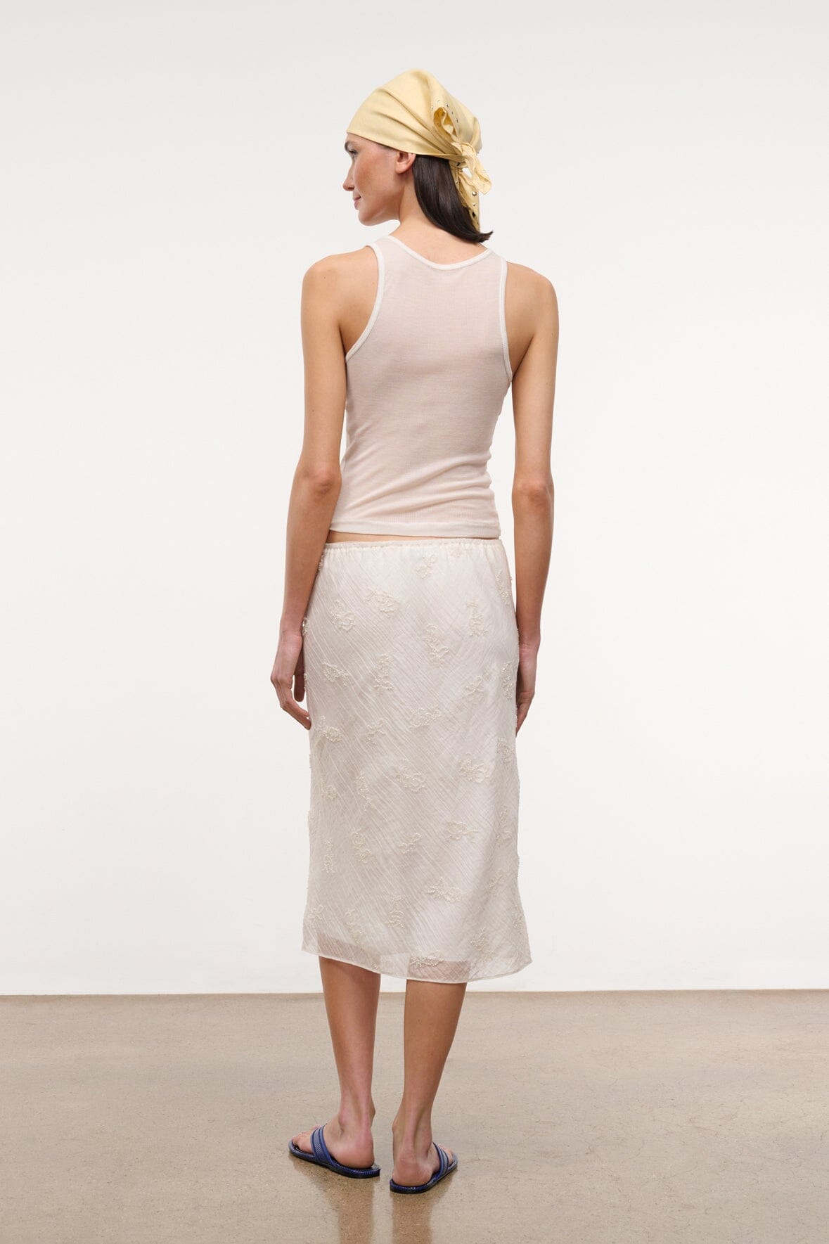 STAUD | Lucia Skirt White
