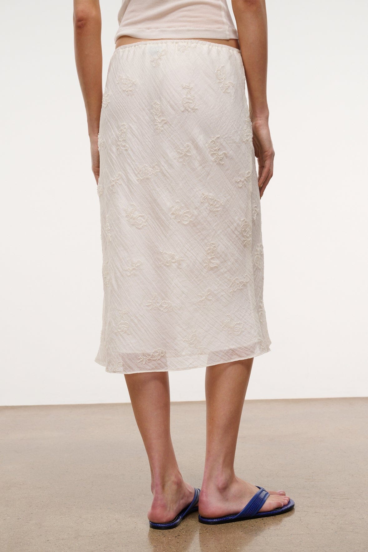 STAUD | Lucia Skirt White