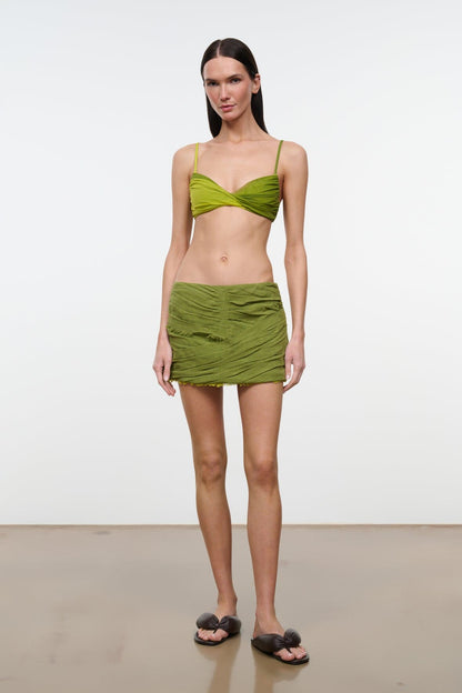 STAUD | Nicola Skirt Pesto