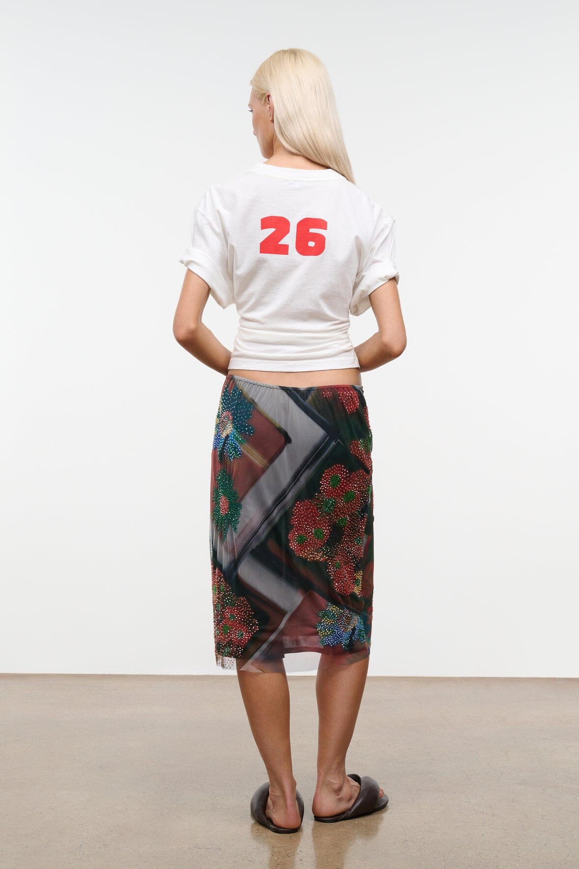 STAUD | Lucia Skirt Superbloom Scarf