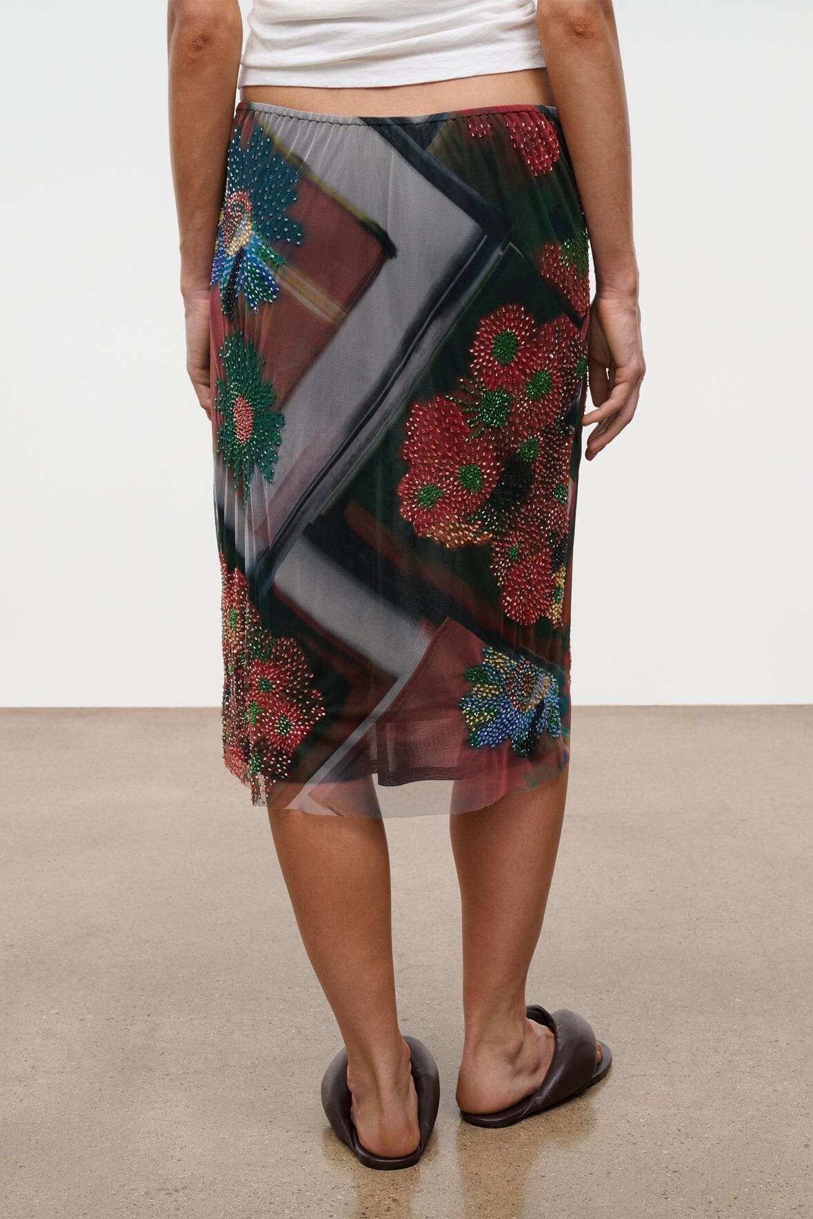 STAUD | Lucia Skirt Superbloom Scarf