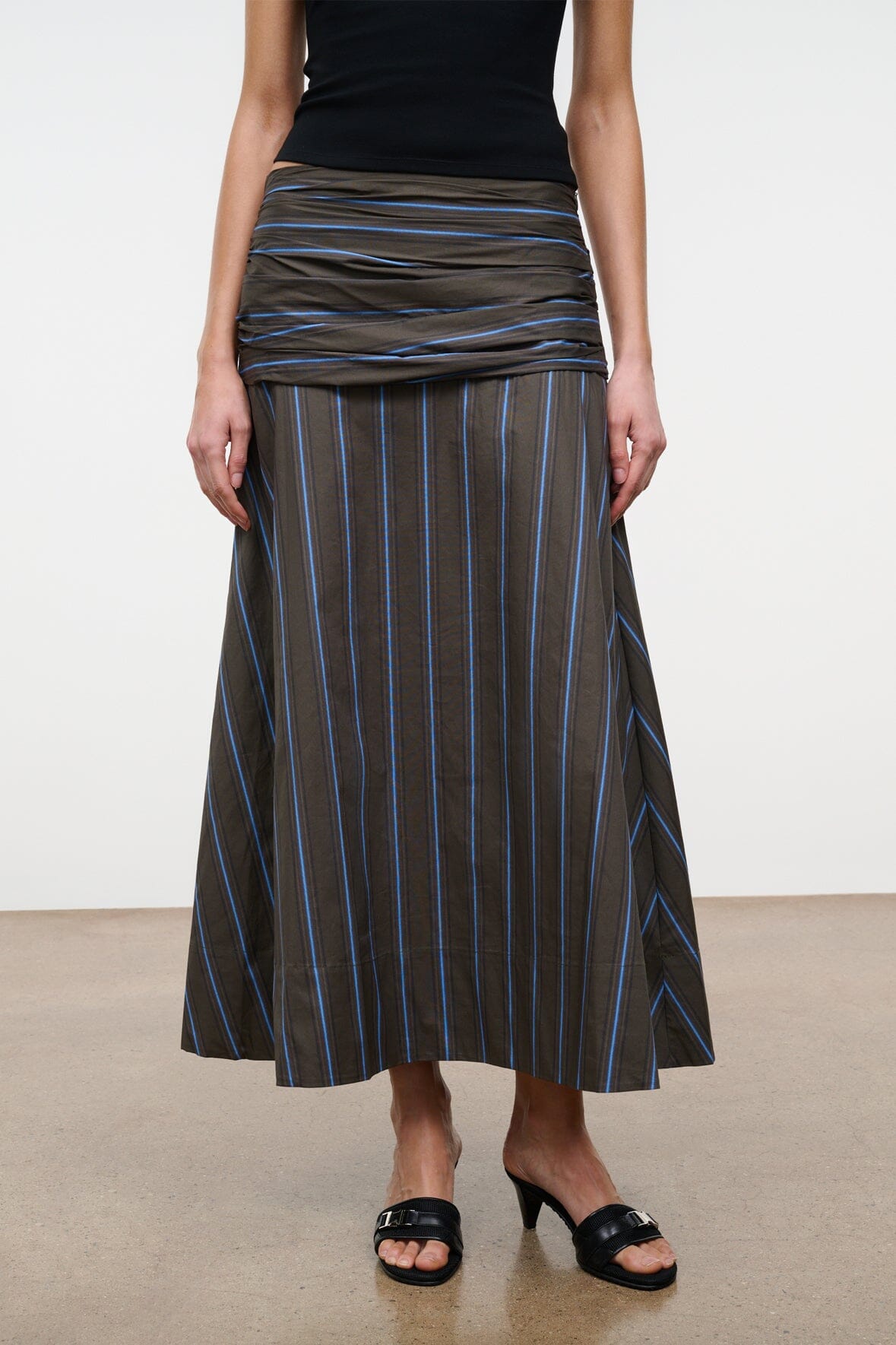 STAUD | Sol Skirt Huntington Stripe