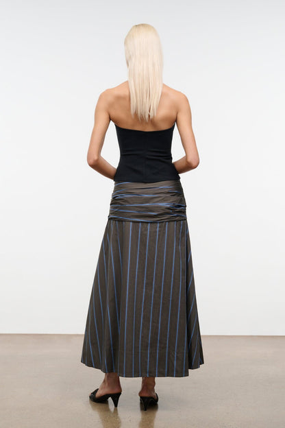 STAUD | Sol Skirt Huntington Stripe