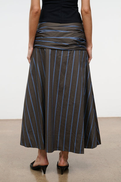 STAUD | Sol Skirt Huntington Stripe