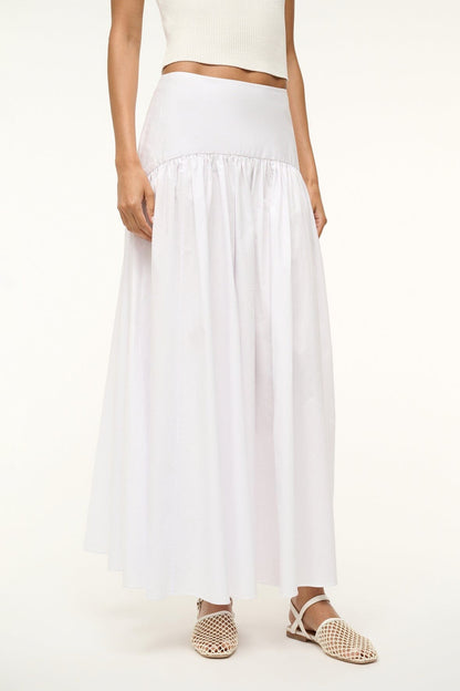 STAUD | Procida Skirt White 1