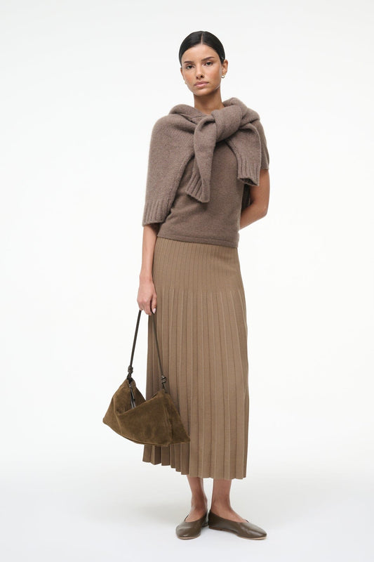 STAUD | Lena Skirt Taupe