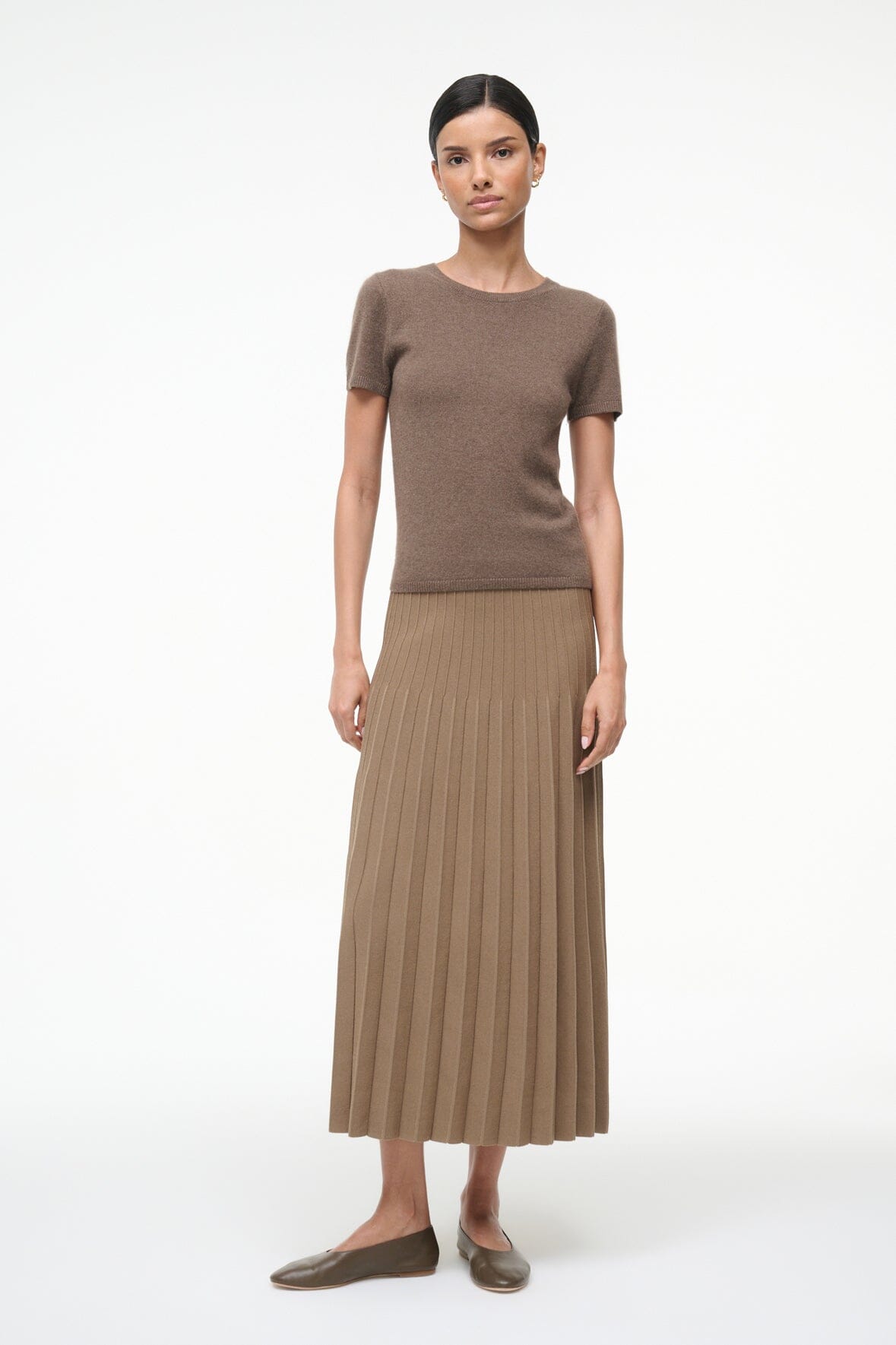STAUD | Lena Skirt Taupe