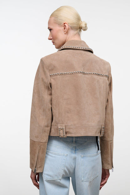 STAUD | Hugo Suede Jacket Dune