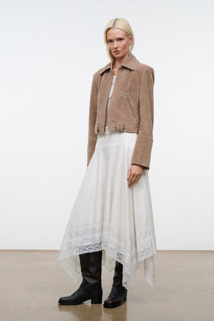 STAUD | Hugo Suede Jacket Dune
