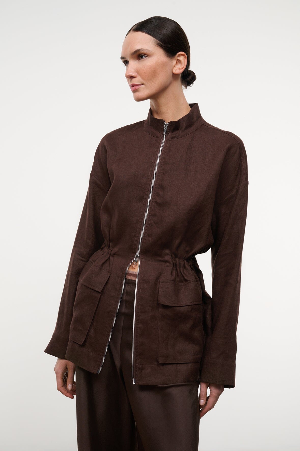 STAUD | Reed Linen Jacket Root