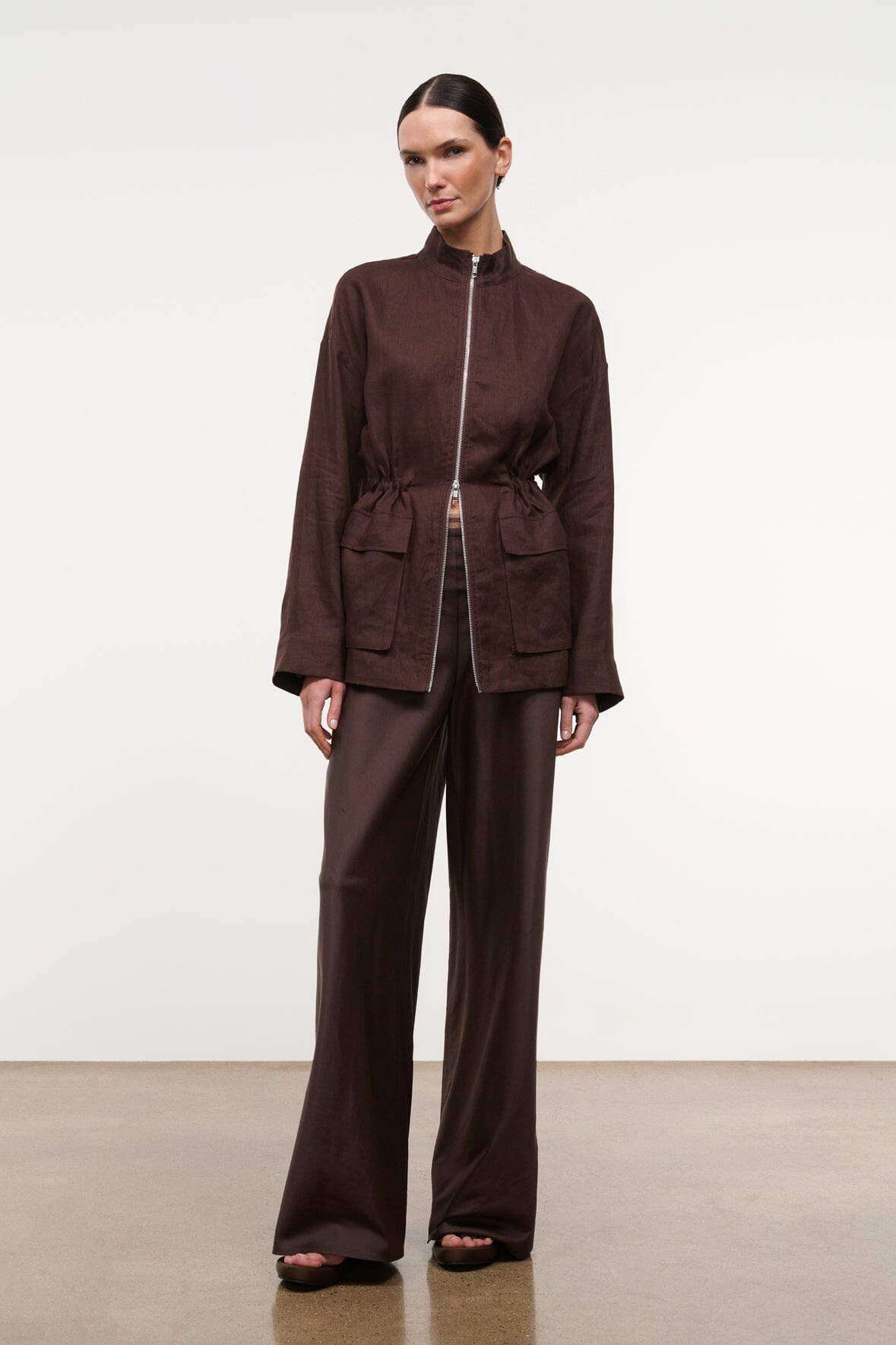 STAUD | Reed Linen Jacket Root