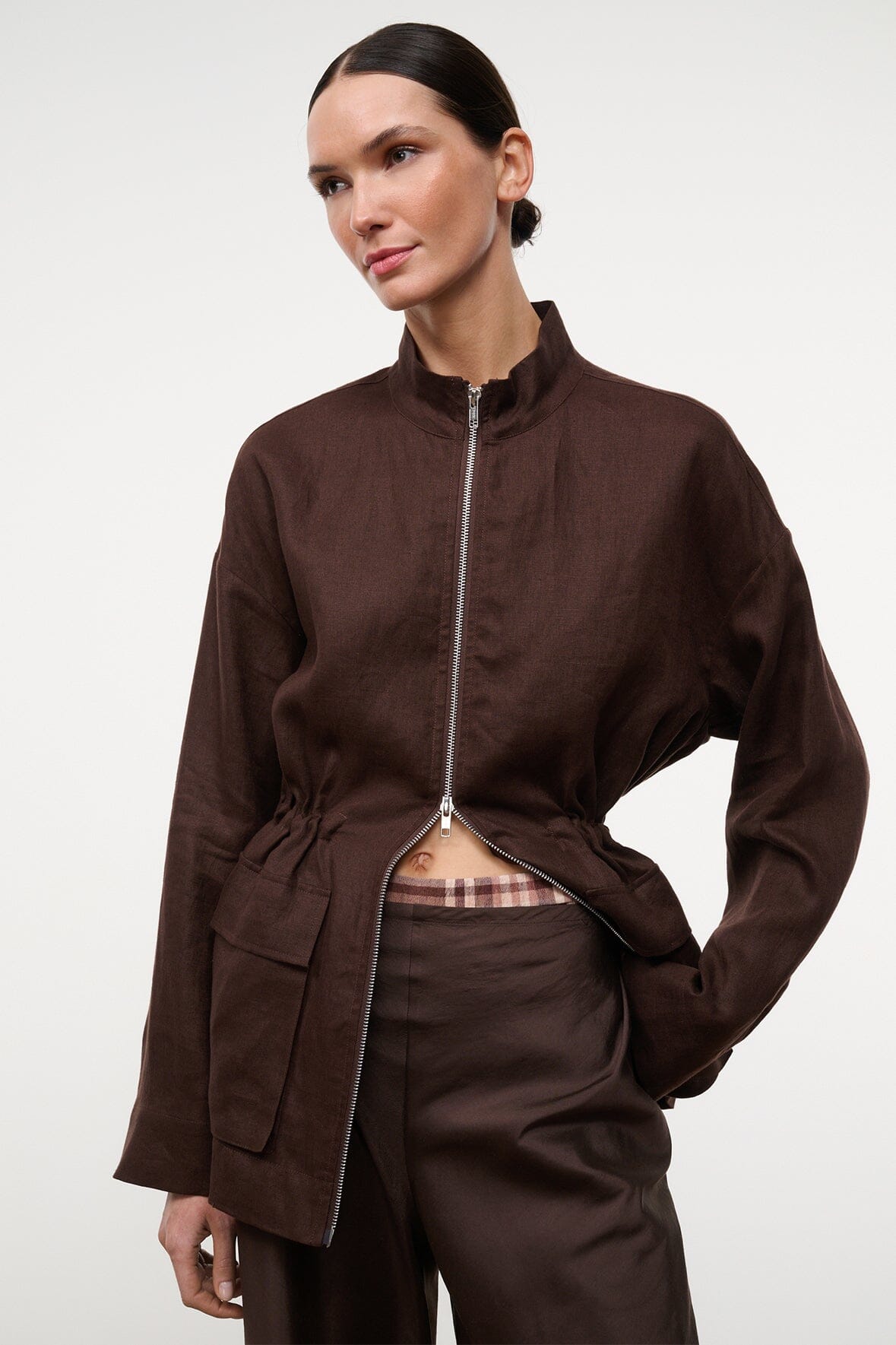STAUD | Reed Linen Jacket Root