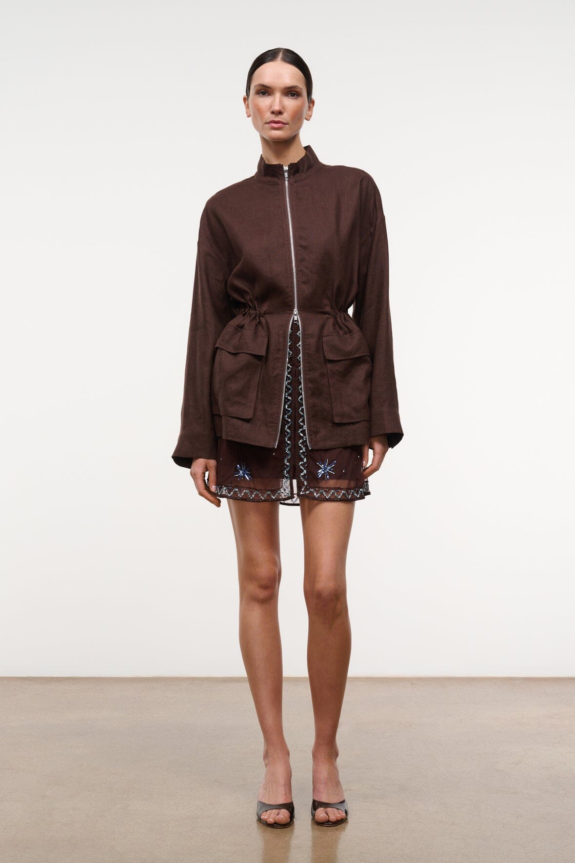 STAUD | Reed Linen Jacket Root
