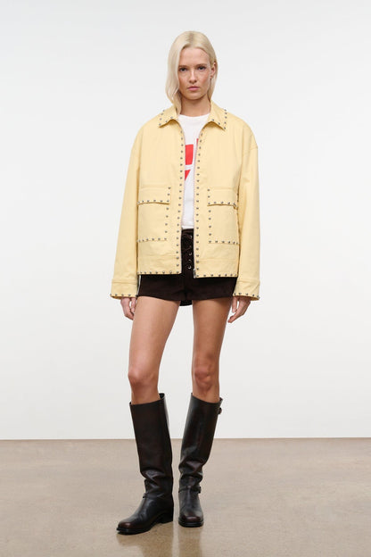STAUD | Clarke Jacket Butter Studs