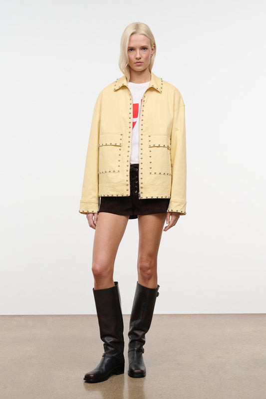 STAUD | Clarke Jacket Butter Studs