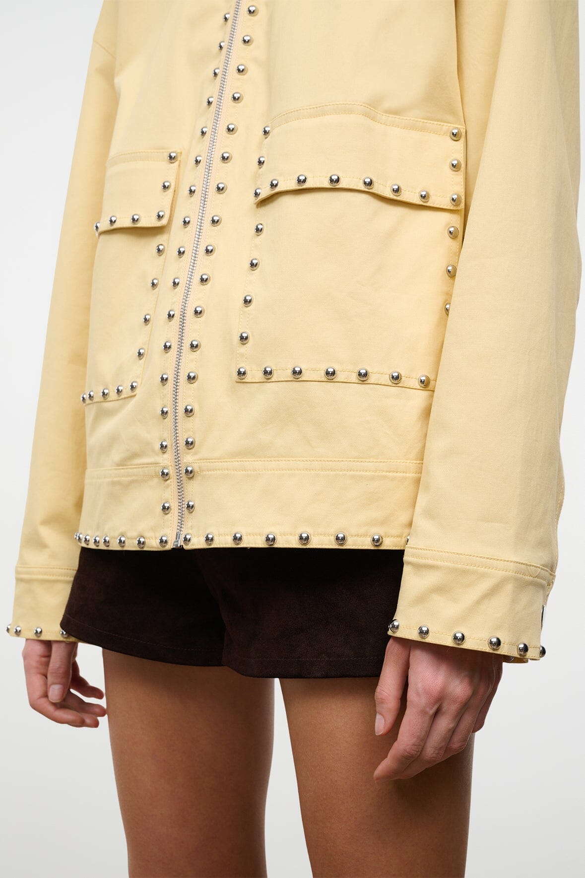 STAUD | Clarke Jacket Butter Studs