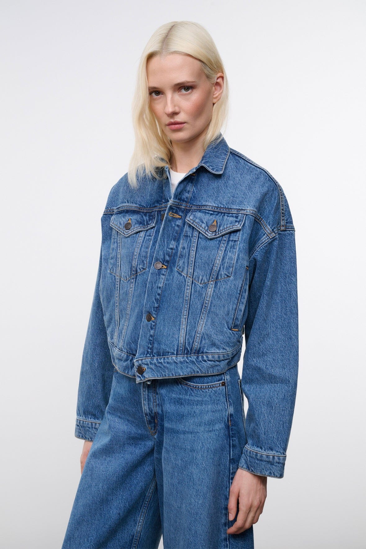 STAUD | Glen Denim Jacket Vintage Wash