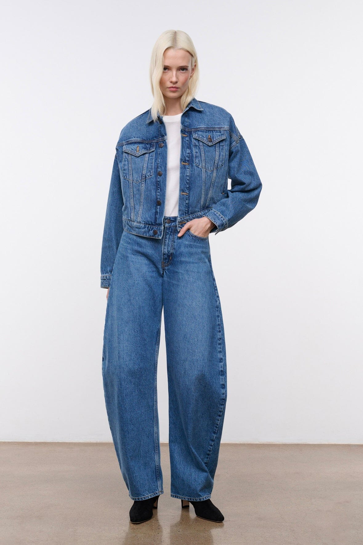 STAUD | Glen Denim Jacket Vintage Wash