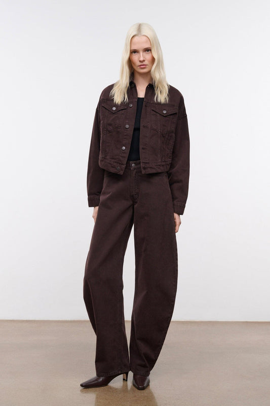 STAUD | Glen Denim Jacket Earth