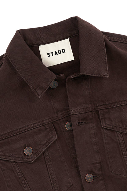 STAUD | Glen Denim Jacket Earth