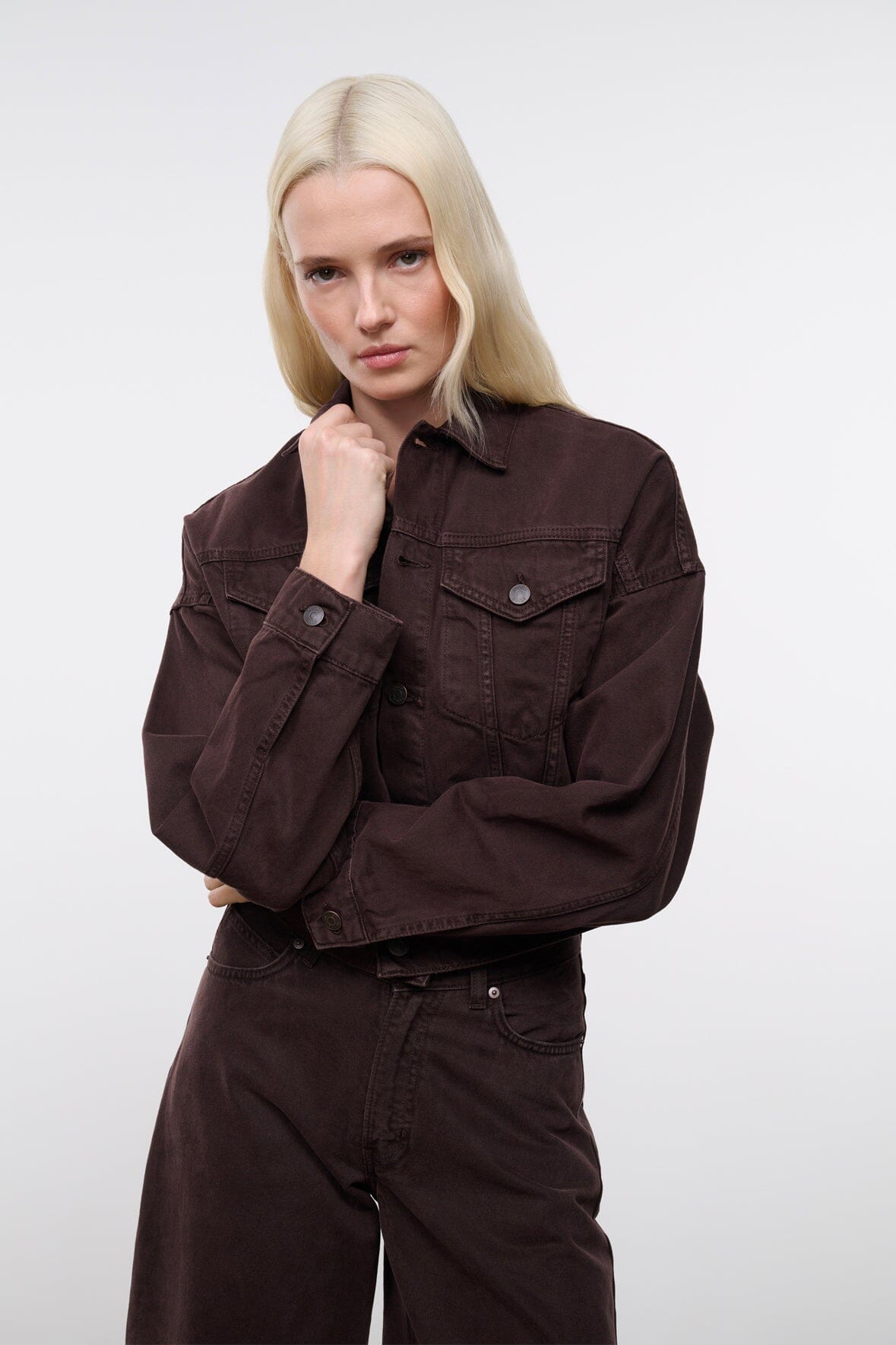 STAUD | Glen Denim Jacket Earth