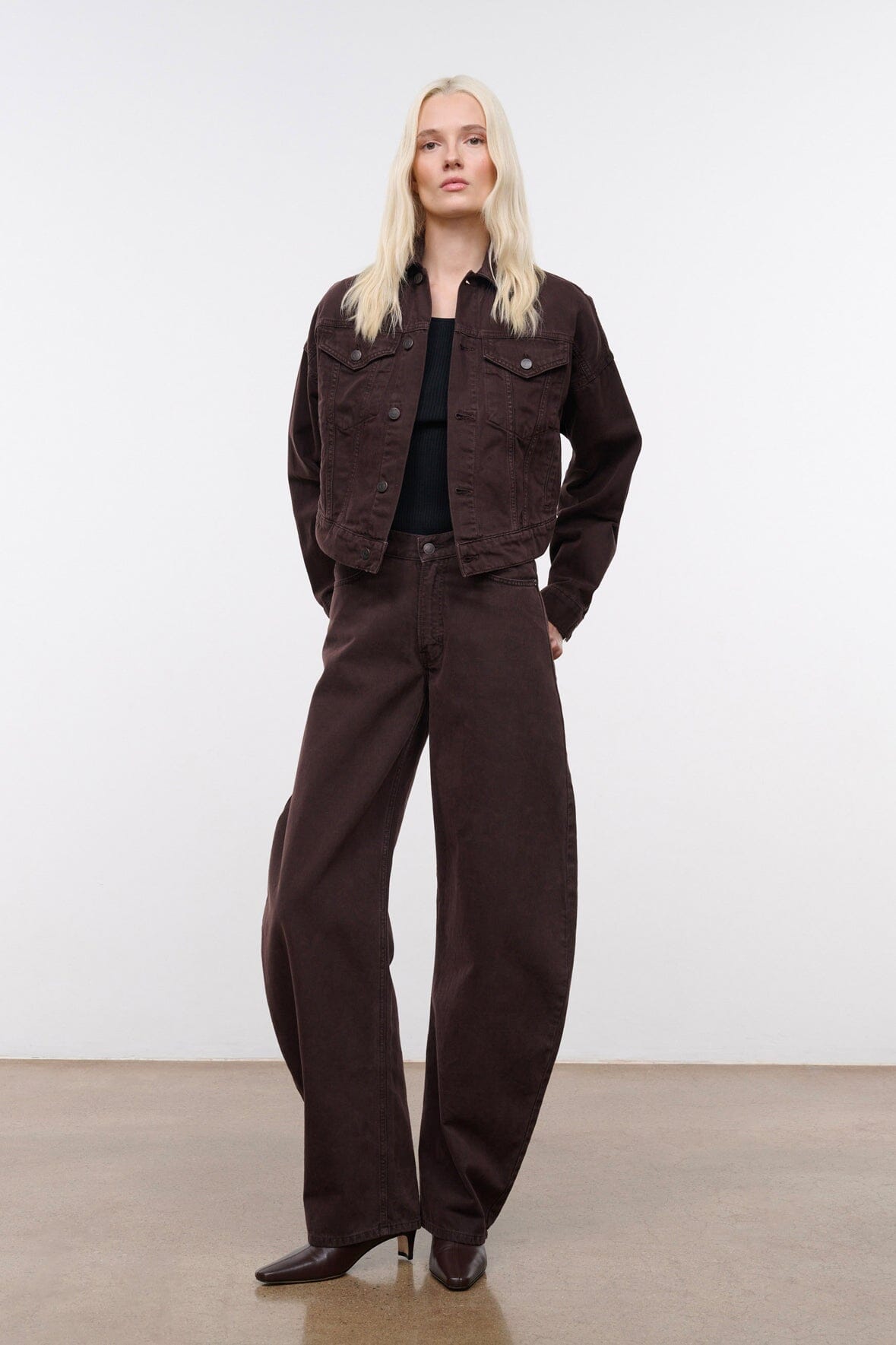 STAUD | Glen Denim Jacket Earth